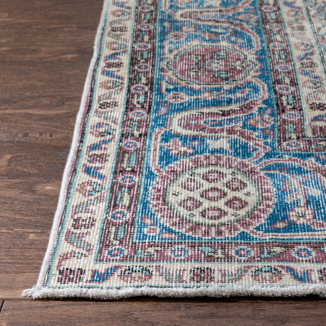 Well Woven Abla Rust & Blue Oriental Medallion One-of-a-Kind Handmade Wool Area Rug 8'6" X 12'5" 5 Well Woven Abla Rust & Blue Oriental Medallion One-of-a-Kind Handmade Wool Area Rug 8'6" X 12'5"