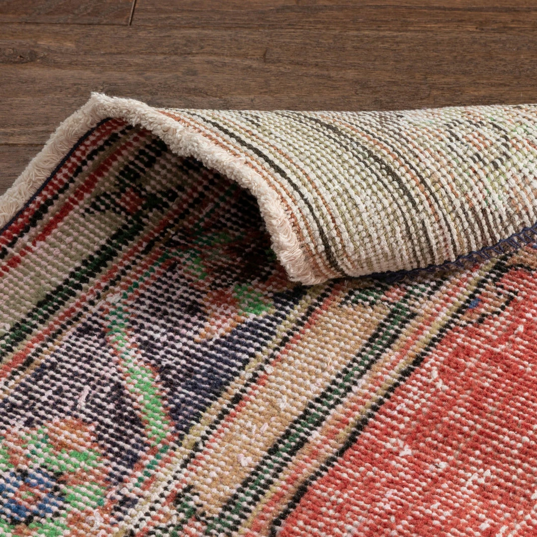 Well Woven Kane Red & Purple Oriental Botanical Border Pattern One-of-a-Kind Handmade Wool Area Rug 2'7" X 11'7" Runner Global 6 Well Woven Kane Red & Purple Oriental Botanical Border Pattern One-of-a-Kind Handmade Wool Area Rug 2'7" X 11'7" Runner Global