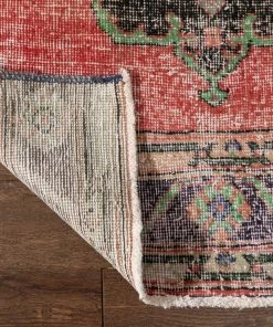 Well Woven Kane Red & Purple Oriental Botanical Border Pattern One-of-a-Kind Handmade Wool Area Rug 2'7" X 11'7" Runner Global 9 Well Woven Kane Red & Purple Oriental Botanical Border Pattern One-of-a-Kind Handmade Wool Area Rug 2'7