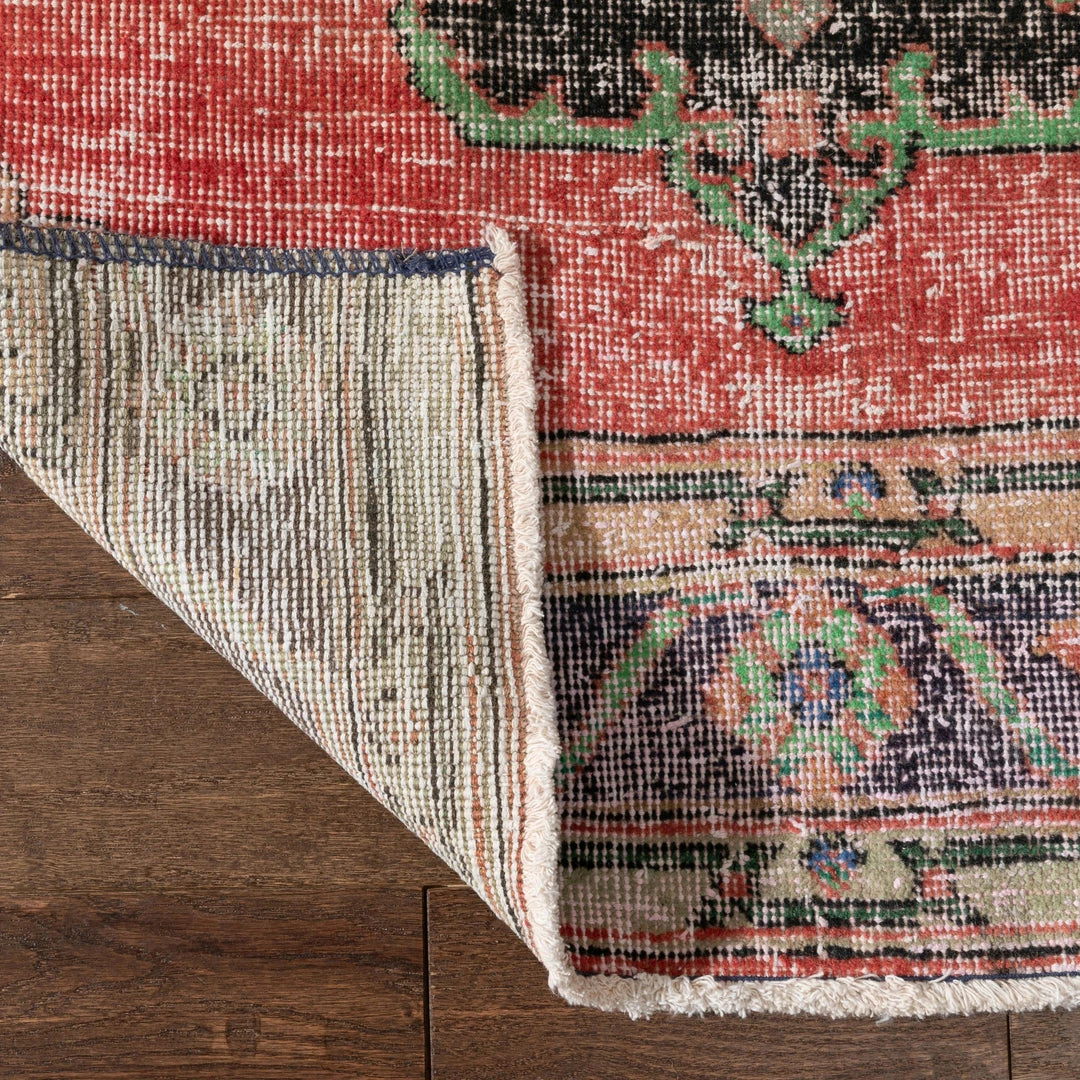 Well Woven Kane Red & Purple Oriental Botanical Border Pattern One-of-a-Kind Handmade Wool Area Rug 2'7" X 11'7" Runner Global 3 Well Woven Kane Red & Purple Oriental Botanical Border Pattern One-of-a-Kind Handmade Wool Area Rug 2'7" X 11'7" Runner Global