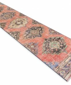 Well Woven Kane Red & Purple Oriental Botanical Border Pattern One-of-a-Kind Handmade Wool Area Rug 2'7" X 11'7" Runner Global 13 Well Woven Kane Red & Purple Oriental Botanical Border Pattern One-of-a-Kind Handmade Wool Area Rug 2'7