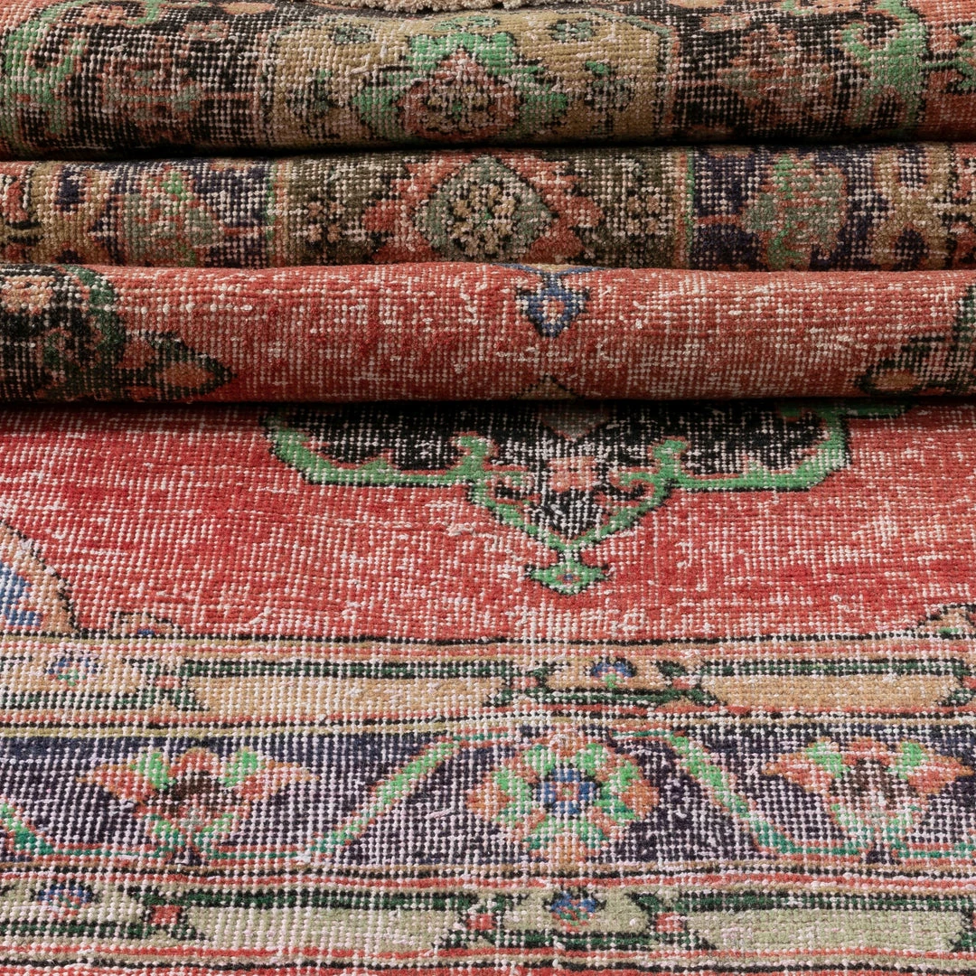 Well Woven Kane Red & Purple Oriental Botanical Border Pattern One-of-a-Kind Handmade Wool Area Rug 2'7" X 11'7" Runner Global 2 Well Woven Kane Red & Purple Oriental Botanical Border Pattern One-of-a-Kind Handmade Wool Area Rug 2'7" X 11'7" Runner Global