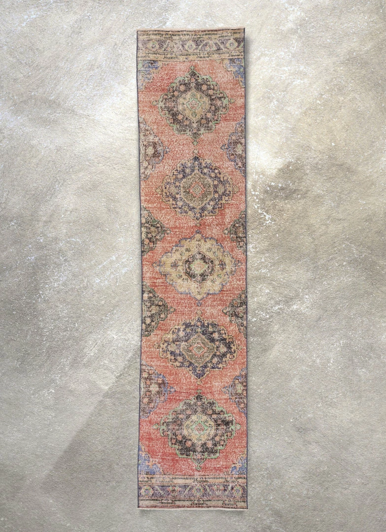 Well Woven Kane Red & Purple Oriental Botanical Border Pattern One-of-a-Kind Handmade Wool Area Rug 2'7" X 11'7" Runner Global 1 Well Woven Kane Red & Purple Oriental Botanical Border Pattern One-of-a-Kind Handmade Wool Area Rug 2'7" X 11'7" Runner Global