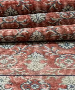 Well Woven Global Dize Red & Navy Blue Persian Geometric Lattice Pattern One-of-a-Kind Handmade Wool Area Rug 2'8" X 10'7" Runner