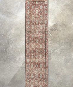 Well Woven Global Dize Red & Navy Blue Persian Geometric Lattice Pattern One-of-a-Kind Handmade Wool Area Rug 2'8" X 10'7" Runner