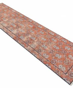 Well Woven Enza Crimson & Navy Blue Persian Geometric Lattice Pattern One-of-a-Kind Handmade Wool Area Rug 2'8