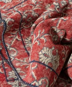 Well Woven Global Nizzo Red & Navy Blue Persian Geometric Lattice Pattern One-of-a-Kind Handmade Wool Area Rug 2'7