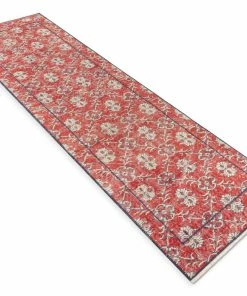 Well Woven Global Nizzo Red & Navy Blue Persian Geometric Lattice Pattern One-of-a-Kind Handmade Wool Area Rug 2'7