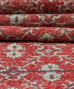 Well Woven Global Nizzo Red & Navy Blue Persian Geometric Lattice Pattern One-of-a-Kind Handmade Wool Area Rug 2'7" X 8'10" Runner