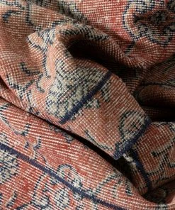 Well Woven Global Tuzzi Red & Navy Blue Persian Geometric Lattice Pattern One-of-a-Kind Handmade Wool Area Rug 2'7