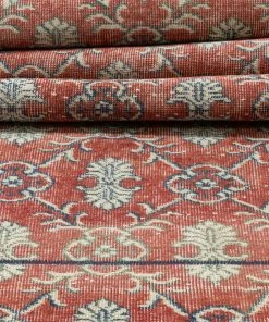Well Woven Berliana Red & Navy Blue Persian Geometric Lattice Pattern One-of-a-Kind Handmade Wool Area Rug 2'7" X 10'8" Runner Global