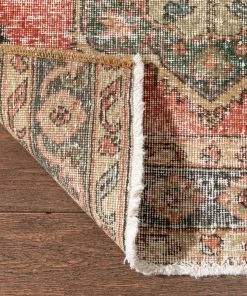 Well Woven Obize Burnt Orange Oriental Botanical Border Pattern One-of-a-Kind Handmade Wool Area Rug 2'9