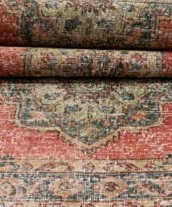 Well Woven Obize Burnt Orange Oriental Botanical Border Pattern One-of-a-Kind Handmade Wool Area Rug 2'9