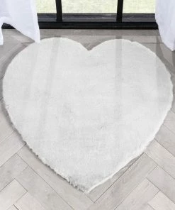 Well Woven Crest Modern Glam Faux Fur Plush White Shag Rug