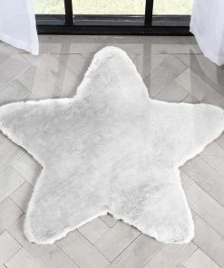 Well Woven Crest Modern Glam Faux Fur Plush White Shag Rug