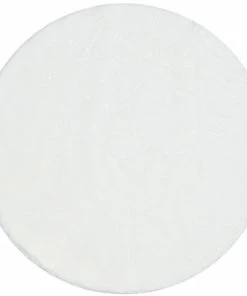 Well Woven Crest Modern Glam Faux Fur Plush White Shag Rug