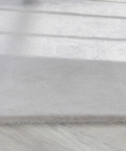 Well Woven Crest Modern Glam Faux Fur Plush White Shag Rug