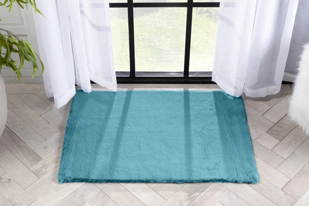 Well Woven Crest Modern Glam Faux Fur Plush Light Blue Shag Rug 23 Well Woven Crest Modern Glam Faux Fur Plush Light Blue Shag Rug