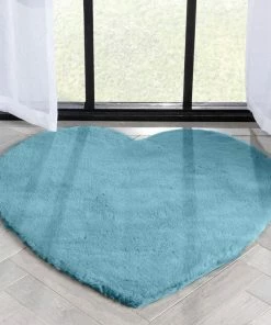 Well Woven Crest Modern Glam Faux Fur Plush Light Blue Shag Rug 50 Well Woven Crest Modern Glam Faux Fur Plush Light Blue Shag Rug
