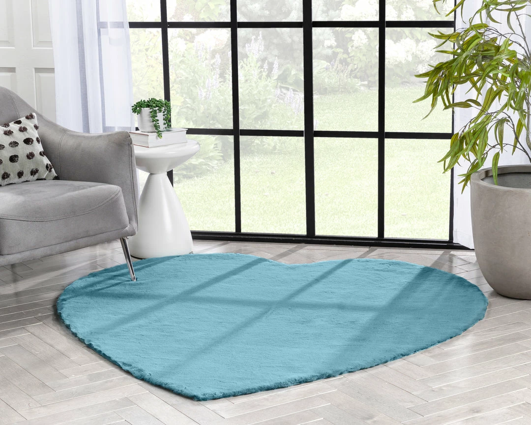 Well Woven Crest Modern Glam Faux Fur Plush Light Blue Shag Rug 20 Well Woven Crest Modern Glam Faux Fur Plush Light Blue Shag Rug