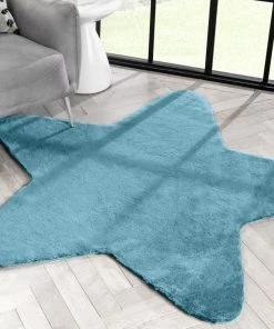 Well Woven Crest Modern Glam Faux Fur Plush Light Blue Shag Rug 44 Well Woven Crest Modern Glam Faux Fur Plush Light Blue Shag Rug