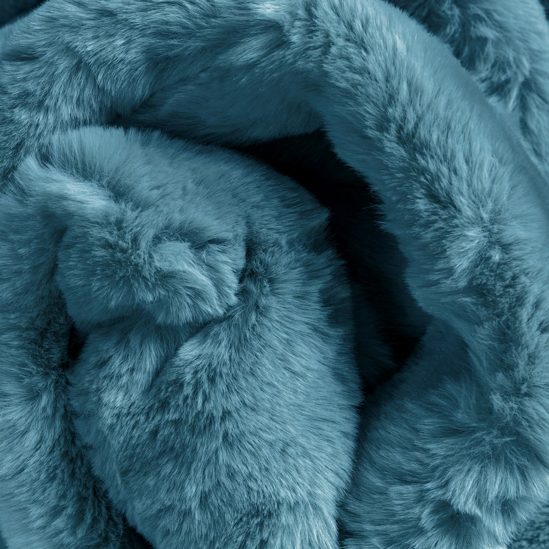 Well Woven Crest Modern Glam Faux Fur Plush Light Blue Shag Rug 3 Well Woven Crest Modern Glam Faux Fur Plush Light Blue Shag Rug