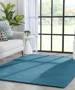 Well Woven Crest Modern Glam Faux Fur Plush Light Blue Shag Rug 39 Well Woven Crest Modern Glam Faux Fur Plush Light Blue Shag Rug