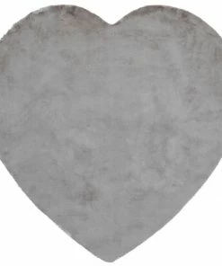 Well Woven Crest Modern Glam Faux Fur Plush Grey Shag Rug