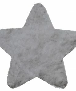 Well Woven Crest Modern Glam Faux Fur Plush Grey Shag Rug