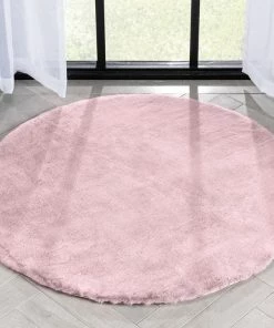 Well Woven Crest Modern Glam Faux Fur Plush Light Pink Shag Rug 60 Well Woven Crest Modern Glam Faux Fur Plush Light Pink Shag Rug