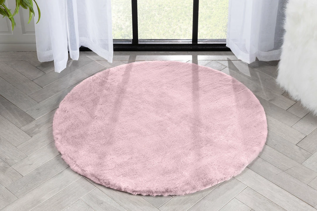 Well Woven Crest Modern Glam Faux Fur Plush Light Pink Shag Rug 30 Well Woven Crest Modern Glam Faux Fur Plush Light Pink Shag Rug
