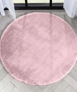 Well Woven Crest Modern Glam Faux Fur Plush Light Pink Shag Rug 59 Well Woven Crest Modern Glam Faux Fur Plush Light Pink Shag Rug