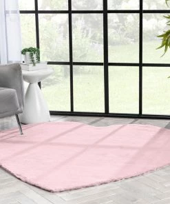 Well Woven Crest Modern Glam Faux Fur Plush Light Pink Shag Rug 47 Well Woven Crest Modern Glam Faux Fur Plush Light Pink Shag Rug