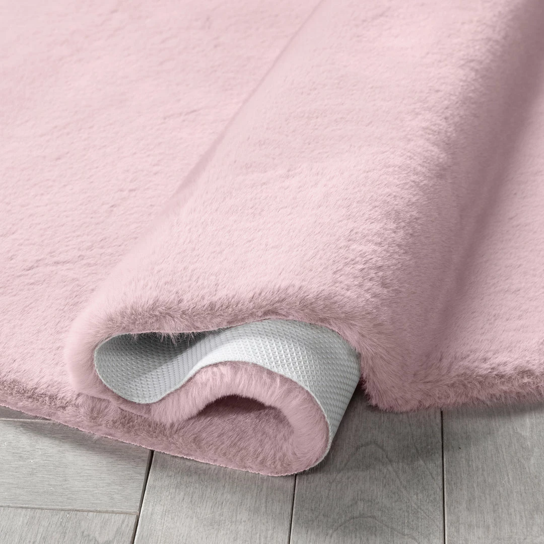 Well Woven Crest Modern Glam Faux Fur Plush Light Pink Shag Rug 28 Well Woven Crest Modern Glam Faux Fur Plush Light Pink Shag Rug