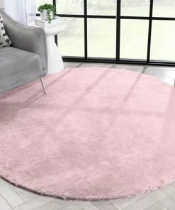 Well Woven Crest Modern Glam Faux Fur Plush Light Pink Shag Rug 54 Well Woven Crest Modern Glam Faux Fur Plush Light Pink Shag Rug