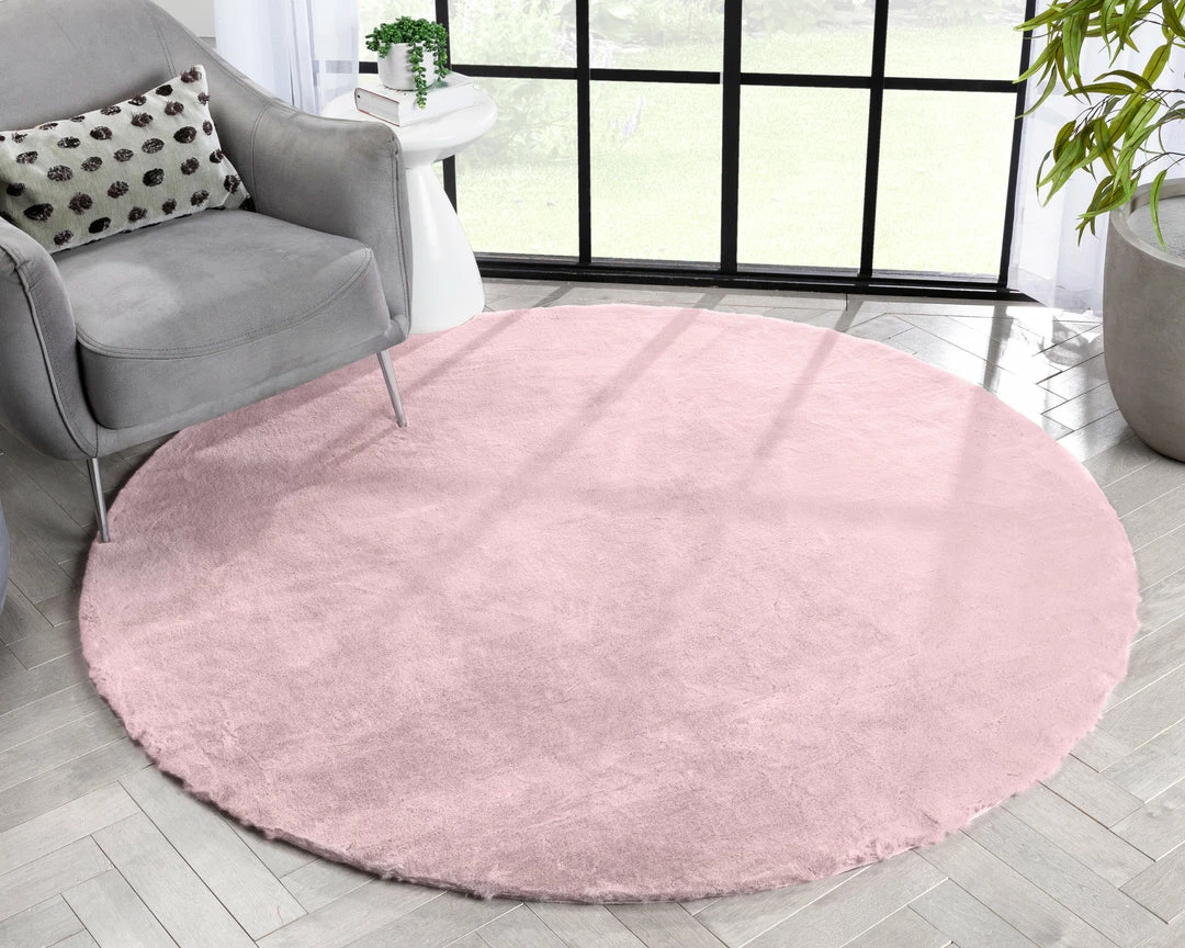 Well Woven Crest Modern Glam Faux Fur Plush Light Pink Shag Rug 24 Well Woven Crest Modern Glam Faux Fur Plush Light Pink Shag Rug