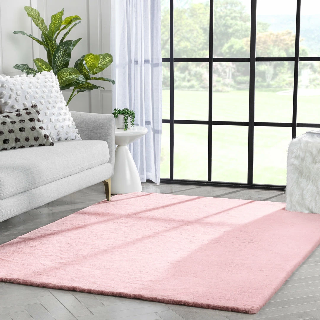 Well Woven Crest Modern Glam Faux Fur Plush Light Pink Shag Rug 6 Well Woven Crest Modern Glam Faux Fur Plush Light Pink Shag Rug