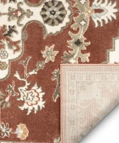 Well Woven Oriental & Persian Iris Traditional Oriental Floral Brick High-Low Rug