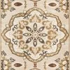 Well Woven Dorit Traditional Mandala Beige High-Low Rug 3'x5'