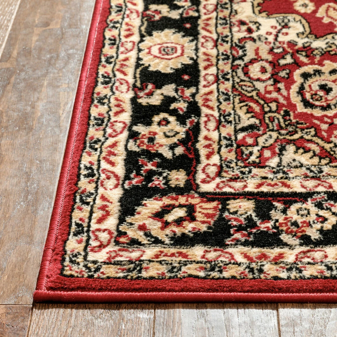 Well Woven Nima Traditional Medallion Persian Red Rug 8 Well Woven Nima Traditional Medallion Persian Red Rug