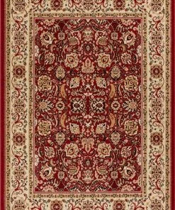 Well Woven Tabriz Red Traditional Rug