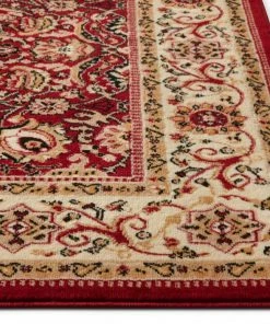 Well Woven Tabriz Red Traditional Rug