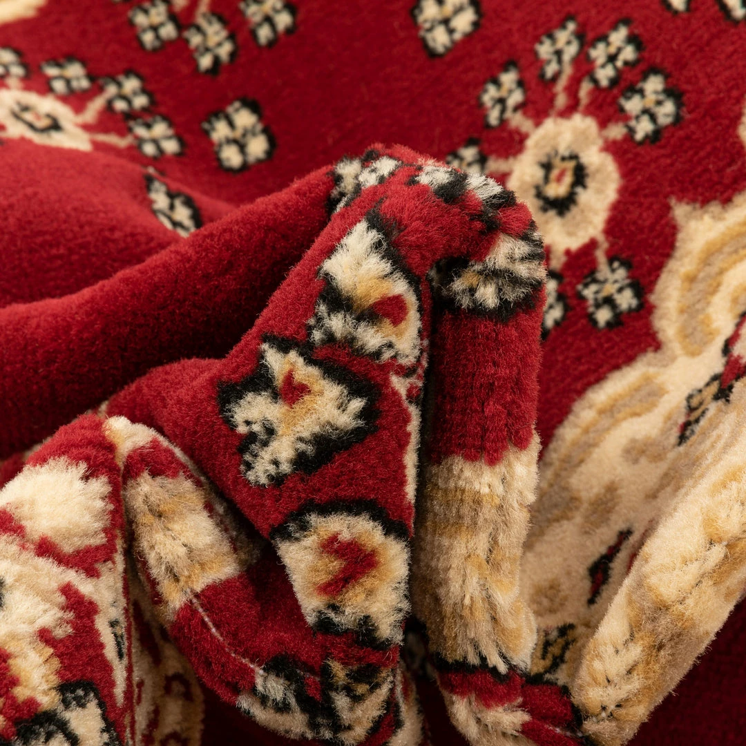 Well Woven Malika Traditional Medallion Persian Floral Red Rug 3 Well Woven Malika Traditional Medallion Persian Floral Red Rug