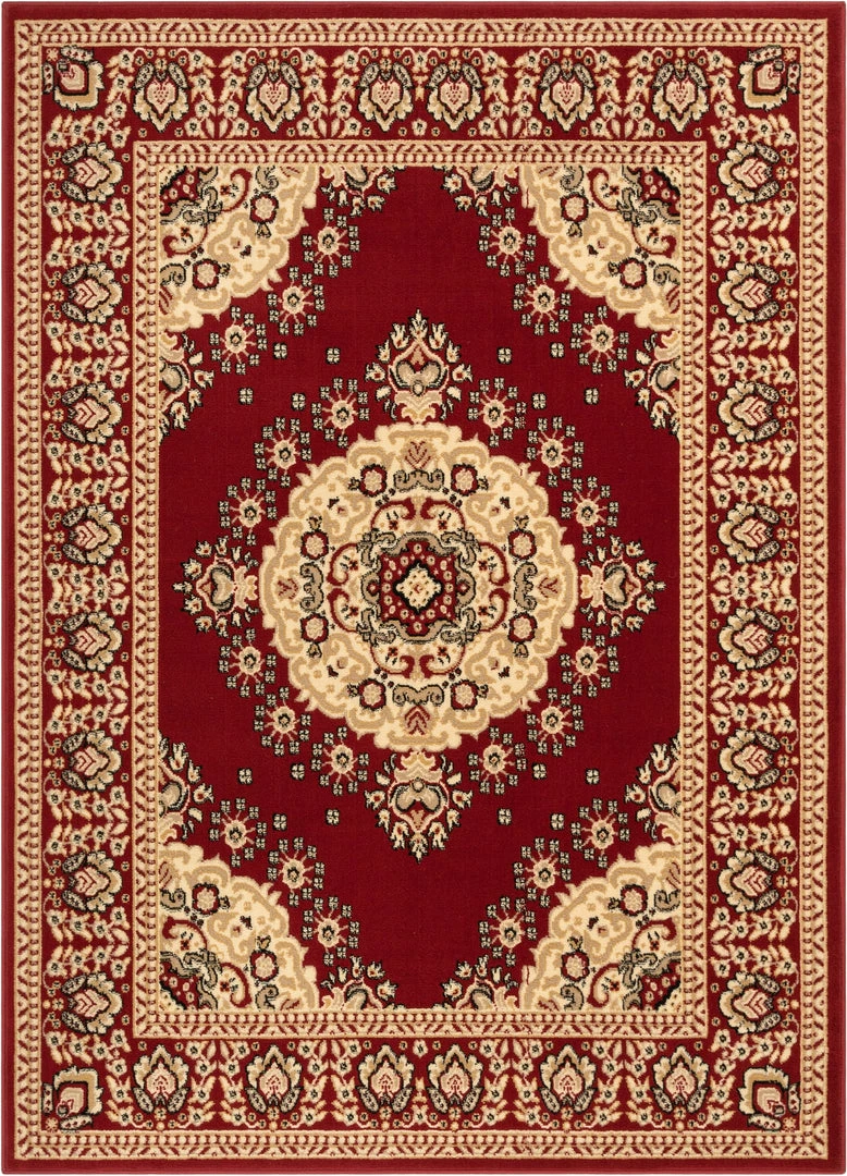 Well Woven Malika Traditional Medallion Persian Floral Red Rug 2 Well Woven Malika Traditional Medallion Persian Floral Red Rug