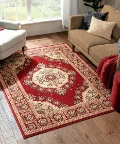 Well Woven Malika Traditional Medallion Persian Floral Red Rug 14 Well Woven Malika Traditional Medallion Persian Floral Red Rug