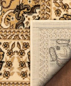 Well Woven Oriental & Persian Malika Traditional Medallion Persian Floral Ivory Rug