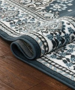 Well Woven Malika Traditional Medallion Persian Floral Dark Blue Rug Oriental & Persian 13 Well Woven Malika Traditional Medallion Persian Floral Dark Blue Rug Oriental & Persian