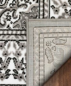 Well Woven Malika Traditional Medallion Persian Floral Grey Rug