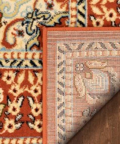 Well Woven Oriental & Persian Malika Traditional Medallion Persian Floral Terracotta Rug