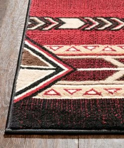 Well Woven Global Dakota Tribal Aztec Southwestern Red Rug 16 Well Woven Global Dakota Tribal Aztec Southwestern Red Rug